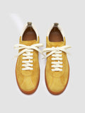 GINNASIO 101 - Yellow Leather and Suede Sneakers - thumb image 2,side view