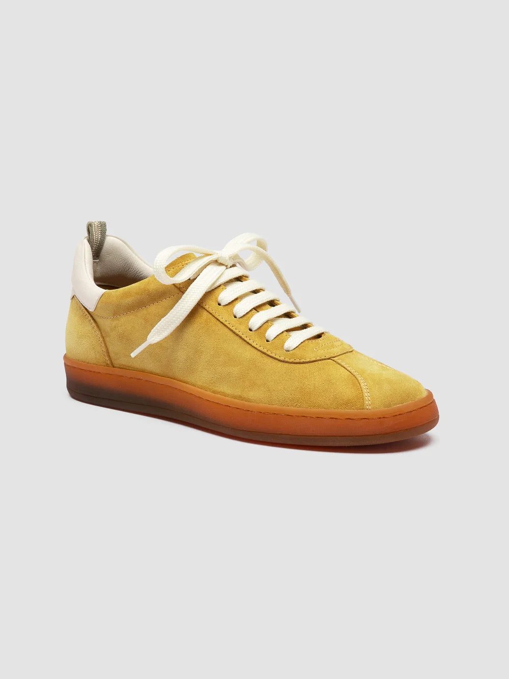 GINNASIO 101 - Yellow Leather and Suede Sneakers - image 3,side view