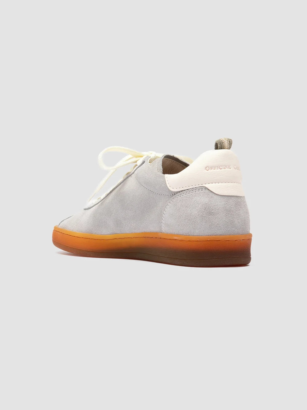 GINNASIO 101 - Grey Leather and Suede Sneakers - image 4,side view