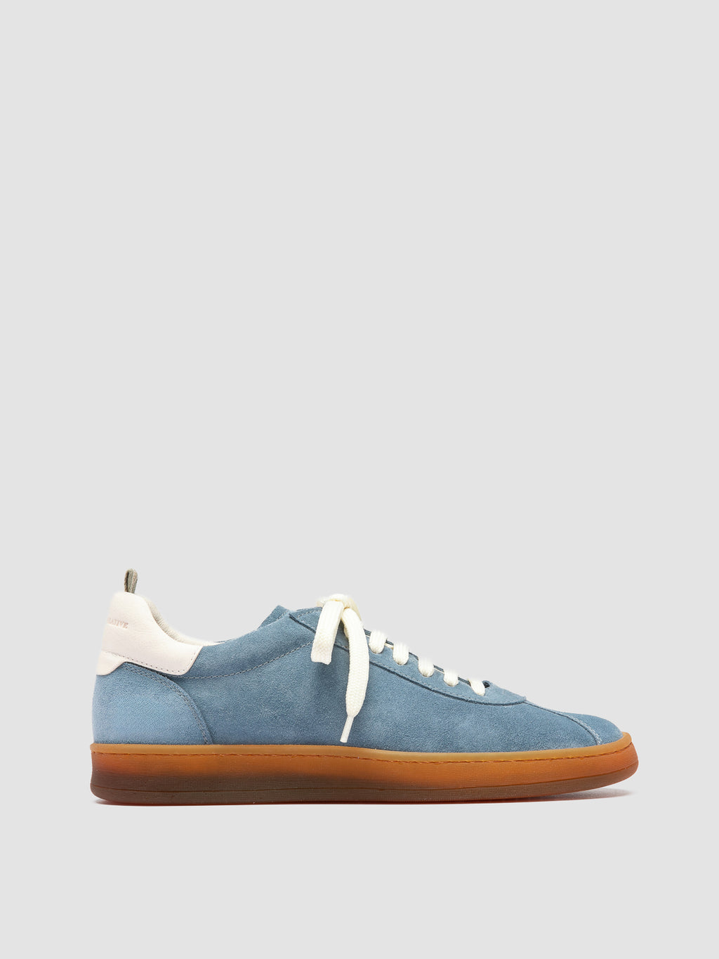 GINNASIO 101 -  Blue Leather and Suede Sneakers - image 1,side view