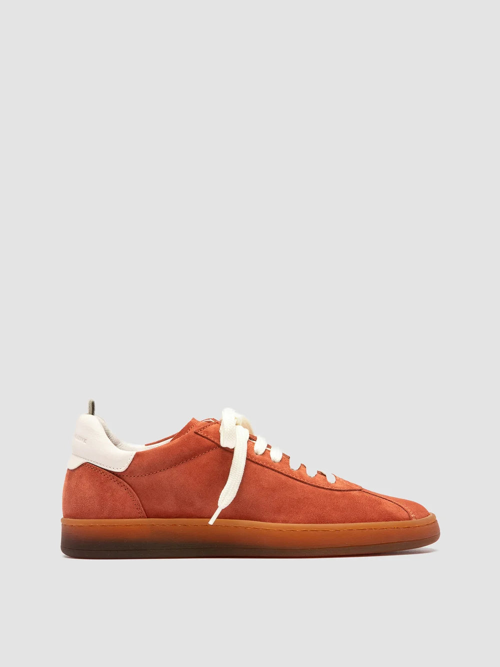 GINNASIO 101 - rote Low-Top-Sneakers aus Leder und Wildleder - image 1,side view