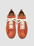 GINNASIO 101 - rote Low-Top-Sneakers aus Leder und Wildleder - thumb image 2,side view