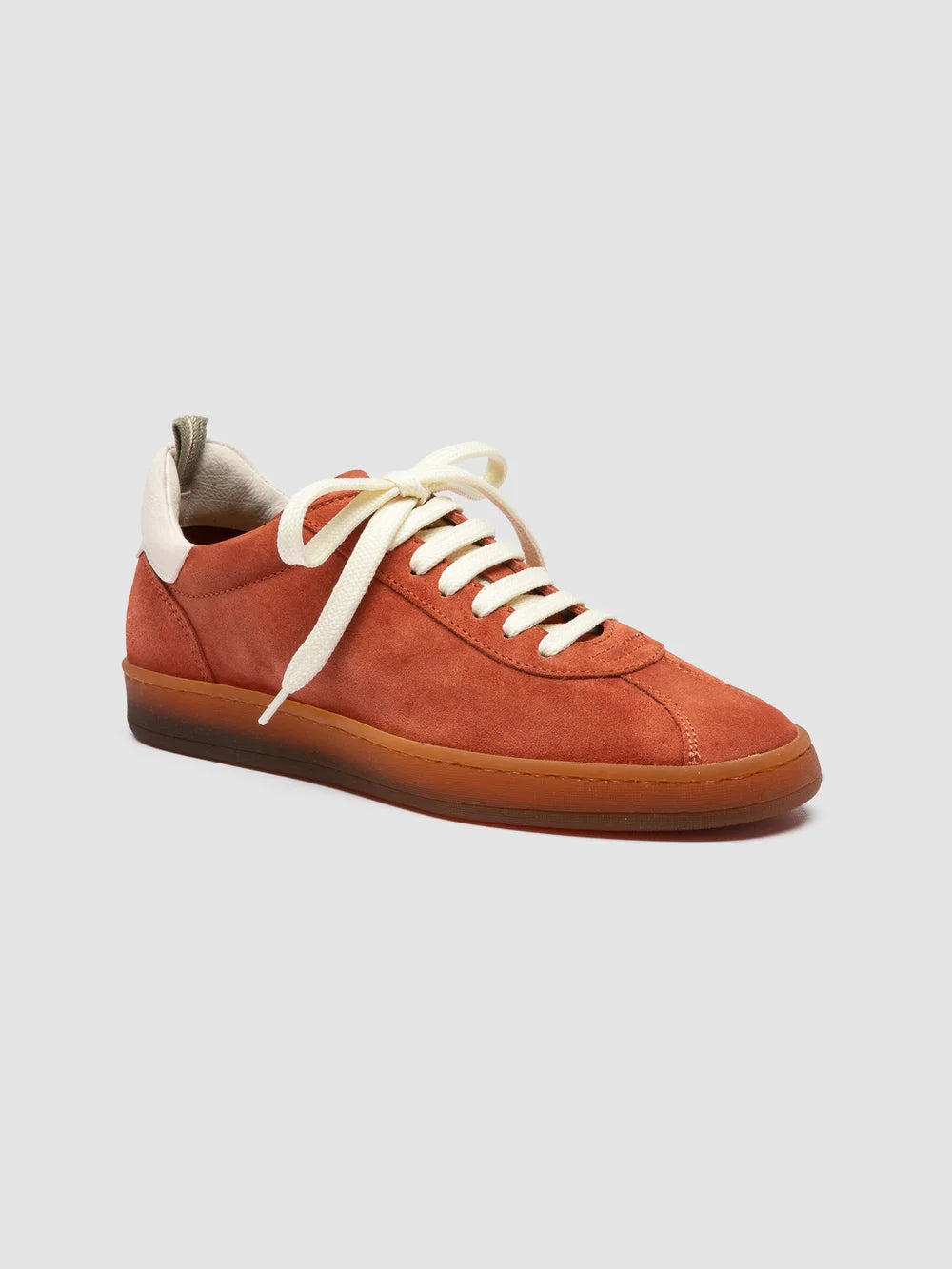 GINNASIO 101 - rote Low-Top-Sneakers aus Leder und Wildleder - image 3,side view