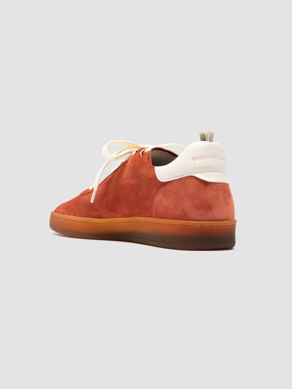 GINNASIO 101 - rote Low-Top-Sneakers aus Leder und Wildleder - image 4,side view
