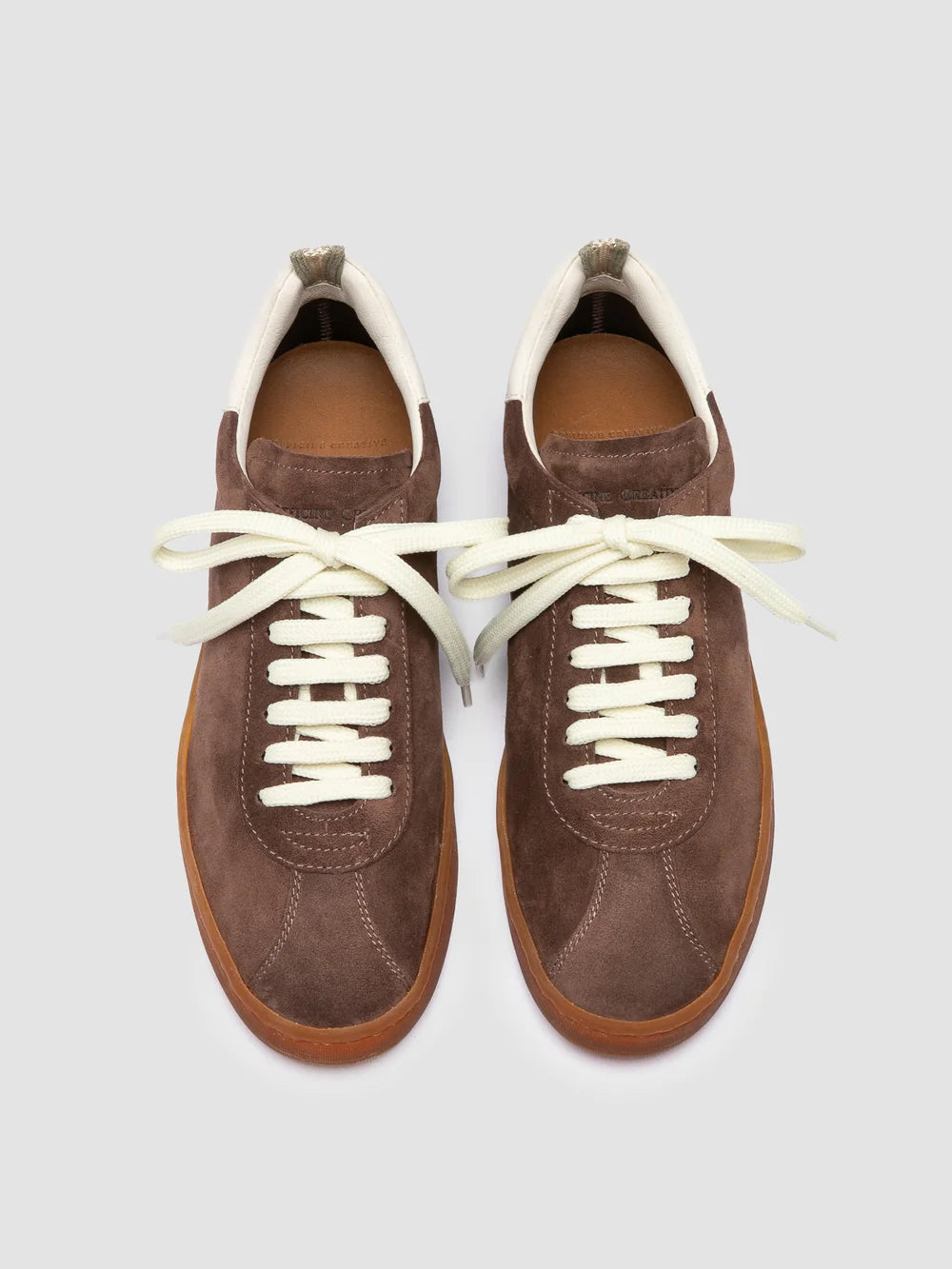 GINNASIO 101 - Brown Leather and Suede Sneakers - image 2,side view