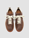 GINNASIO 101 - Brown Leather and Suede Sneakers - thumb image 2,side view