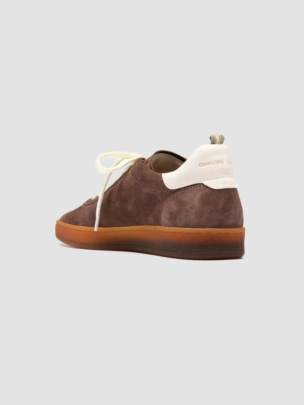 GINNASIO 101 - Brown Leather and Suede Sneakers - image 4,side view