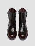 DIARY 114 - Brown Leather Zip Boots - thumb image 2,side view