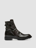 DIARY 114 - Grey Leather Zipped Boots - thumb image 1,side view