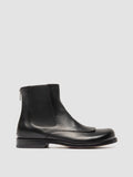 EMERALD 015 - Schwarze Lederstiefel mit Reißverschluss - thumb image 1,side view