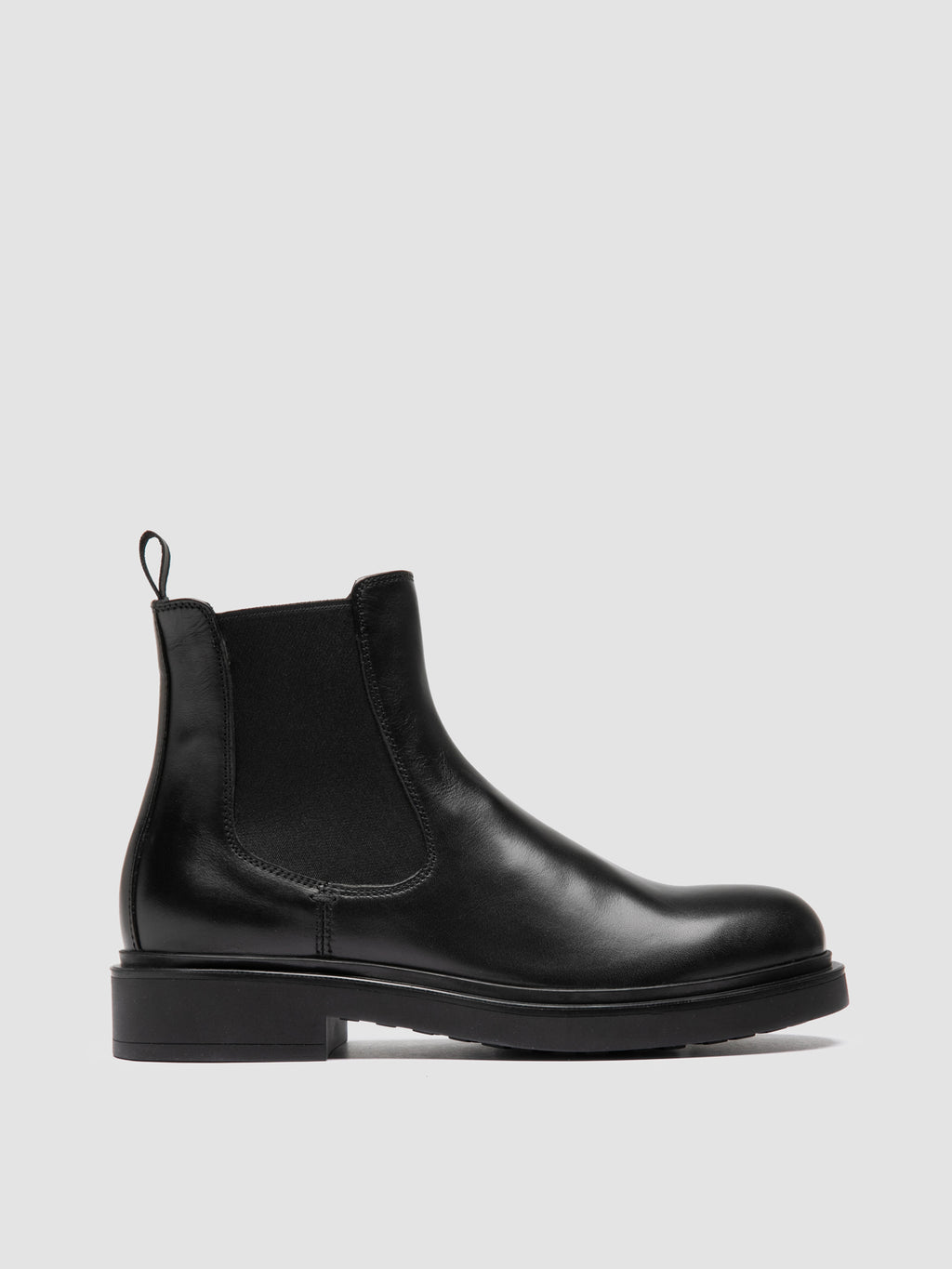 ENGINEER 107 - Schwarze Chelsea-Stiefel aus Leder - image 1,side view