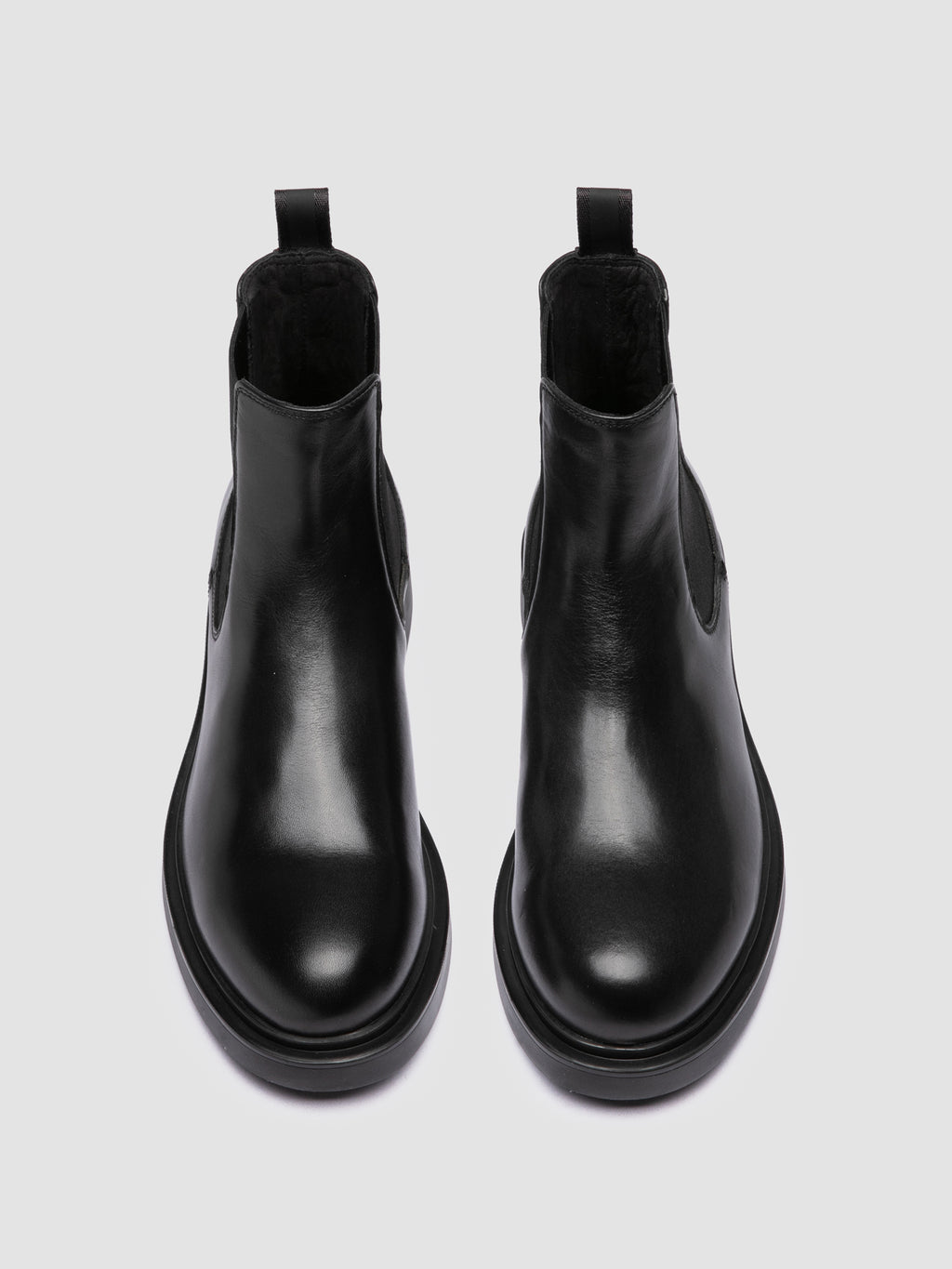 ENGINEER 107 - Schwarze Chelsea-Stiefel aus Leder - image 2,side view