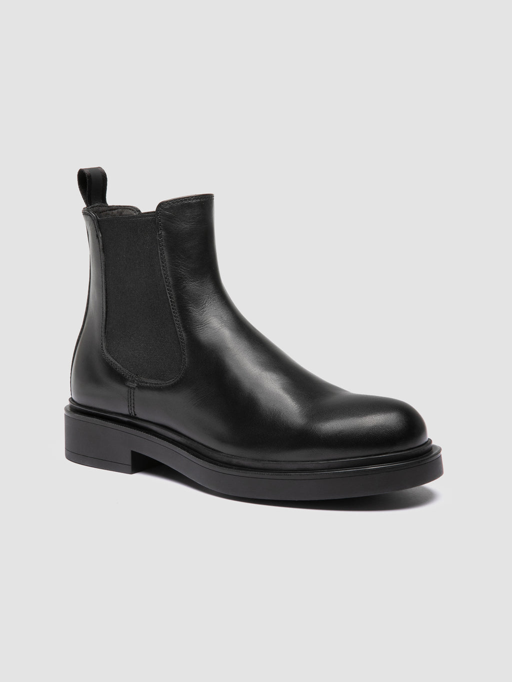 ENGINEER 107 - Schwarze Chelsea-Stiefel aus Leder - image 3,side view