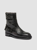 EPHYMERAL 003 - Black Leather Zipped Boots - thumb image 3,side view