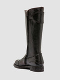 EPHYMERAL 004 - Brown Leather Zipped Boots - thumb image 4,side view