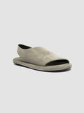 ESTENS 110 - Green Suede Back Strap Sandals - thumb image 3,side view