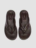 ESTENS 112 - Braune Zehenstegsandalen aus Leder - thumb image 2,side view