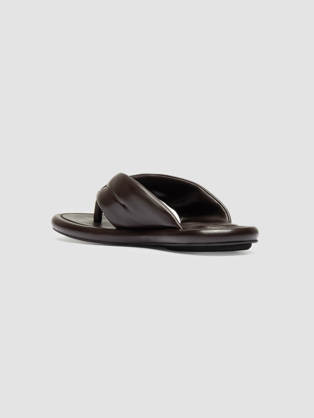 ESTENS 112 - Braune Zehenstegsandalen aus Leder - image 4,side view