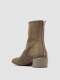 FLORE 012_W - Braune Wildlederstiefel mit Reißverschluss - thumb image 4,side view