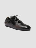 FONTRIERS 104 - Schwarze Derbyschuhe aus Leder - thumb image 3,side view