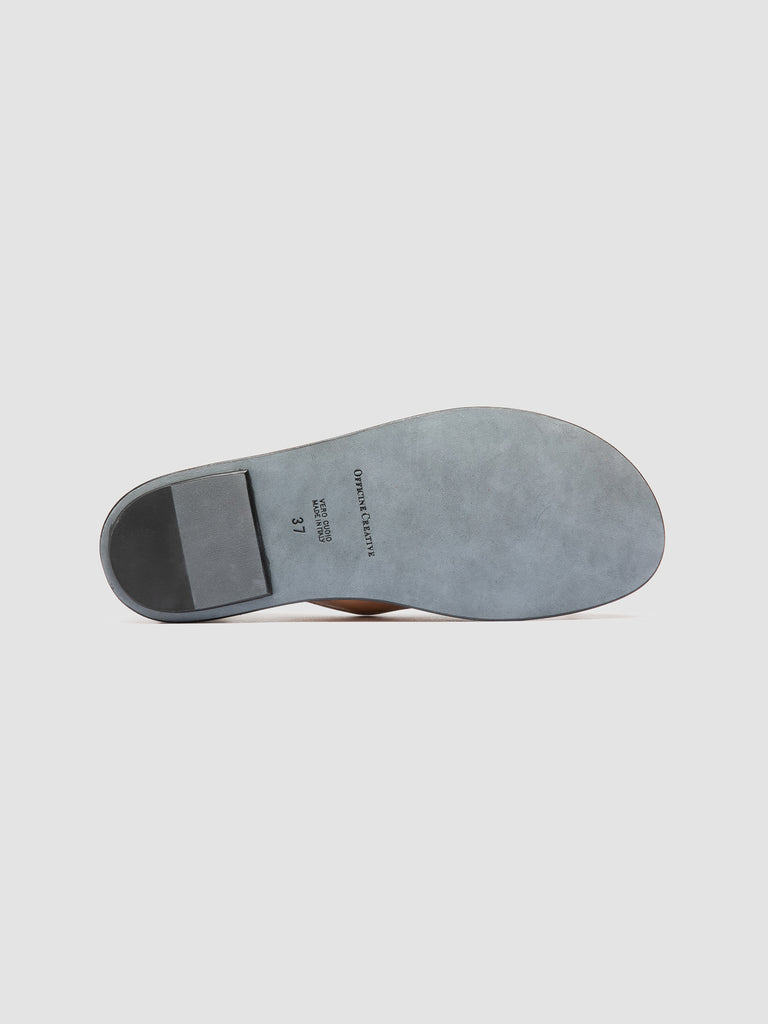 FONTAYNE 001 - Beigefarbene Ballerinas aus Leder