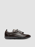 GHILLIE 101 - Brown Leather Low Top Sneakers - thumb image 1,side view