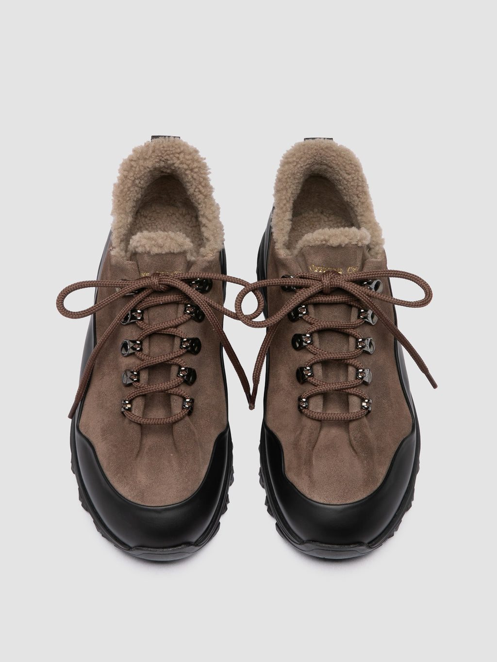 ITINERE 103 - Braungraue Sneaker aus Leder - image 2,side view