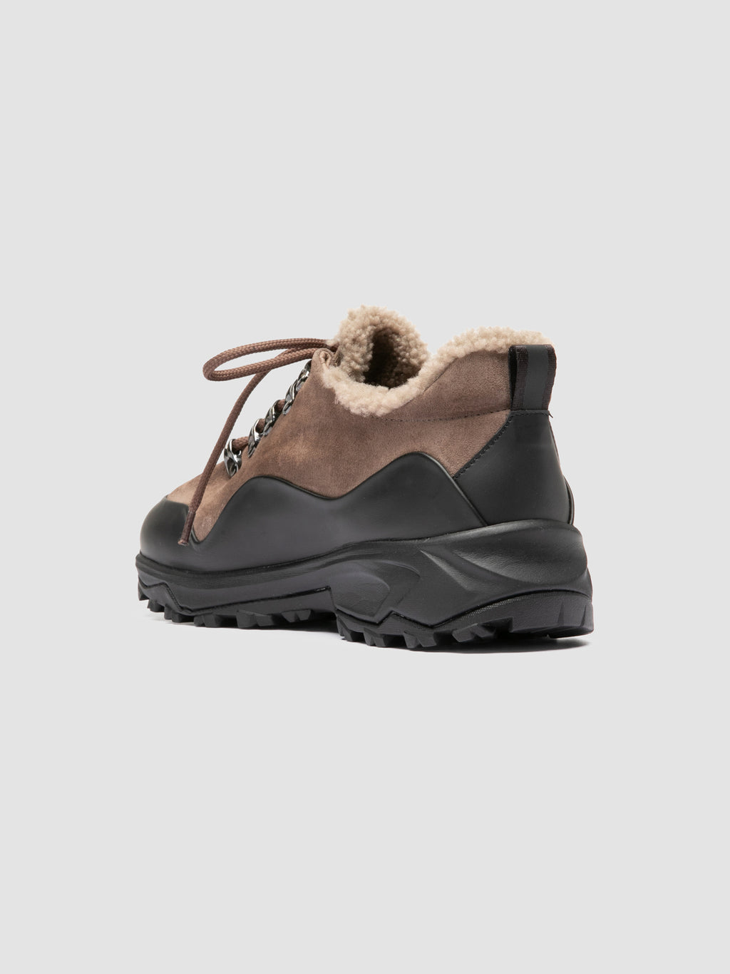 ITINERE 103 - Braungraue Sneaker aus Leder - image 4,side view
