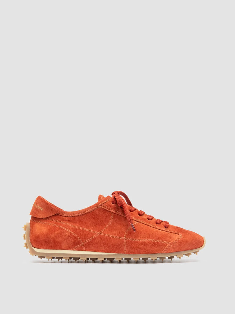 JARRED 101 - Red Suede Low-Top Sneakers