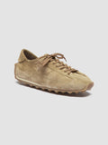 JARRED 101 - Beige Suede Low-Top Sneakers - thumb image 3,side view