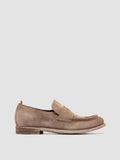 KALLIOPI 002 - Taupefarbene Penny-Slipper aus Wildleder - thumb image 1,side view