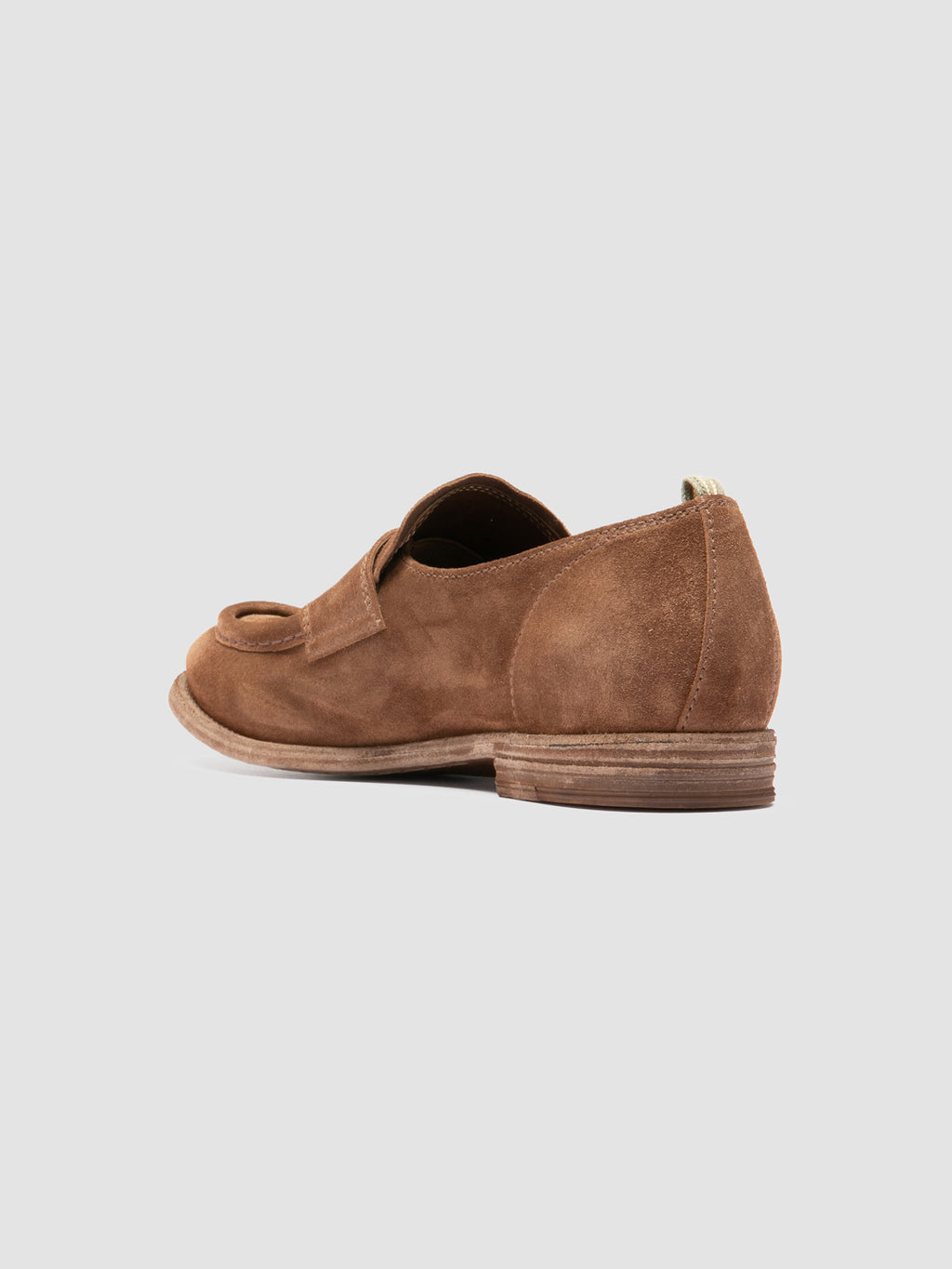 KALLIOPI 002 - Brown Suede Penny Loafers - image 4,side view