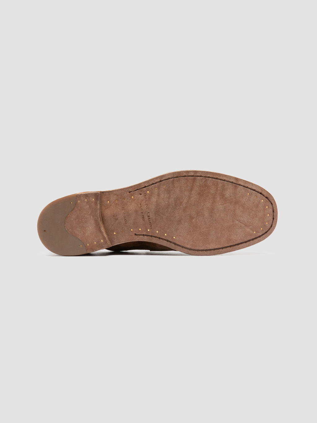 KALLIOPI 002 - Brown Suede Penny Loafers - image 5,side view