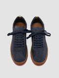 KARMA 101 - Blaue Low-Top-Sneaker aus Wildleder - thumb image 2,side view