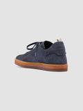 KARMA 101 - Blaue Low-Top-Sneaker aus Wildleder - thumb image 4,side view