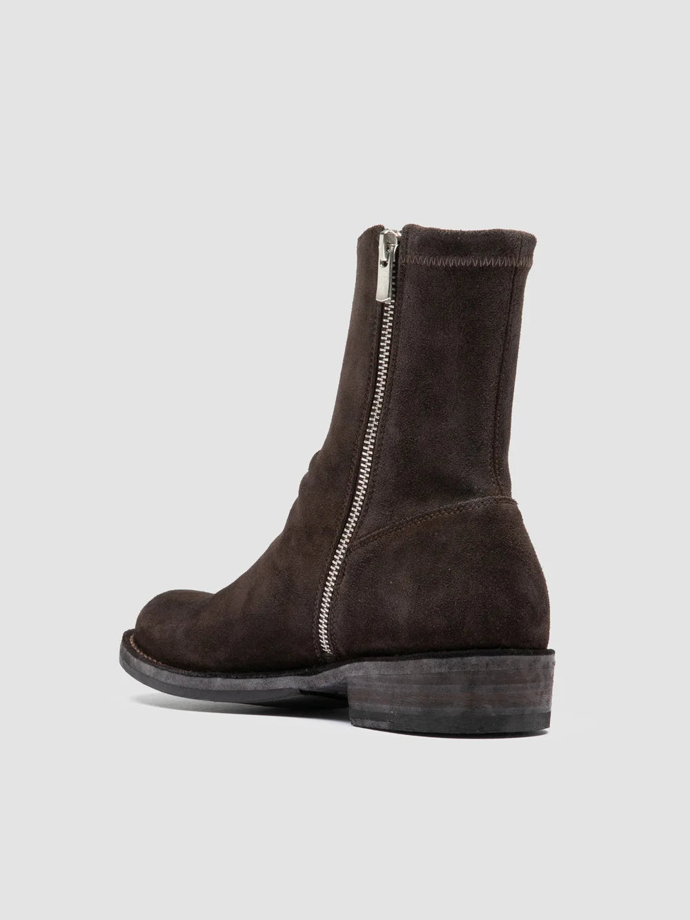 LEGRAND 171 - Braune Wildlederstiefel mit Reißverschluss - image 4,side view