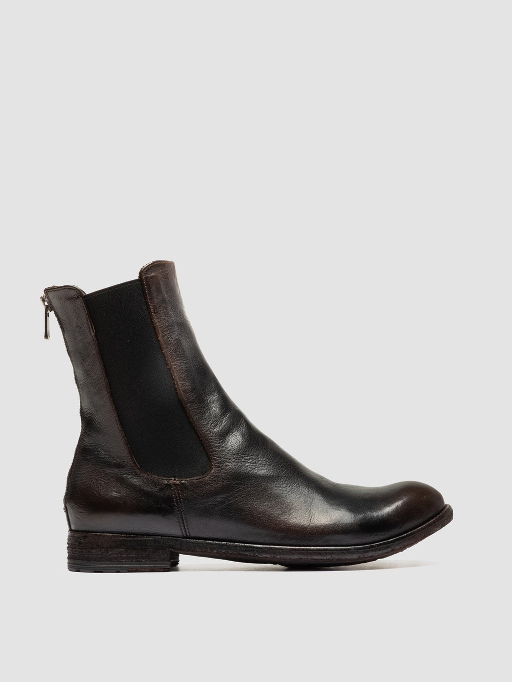 LEXIKON 073 - Braune Chelsea-Stiefel aus Leder - image 1,side view