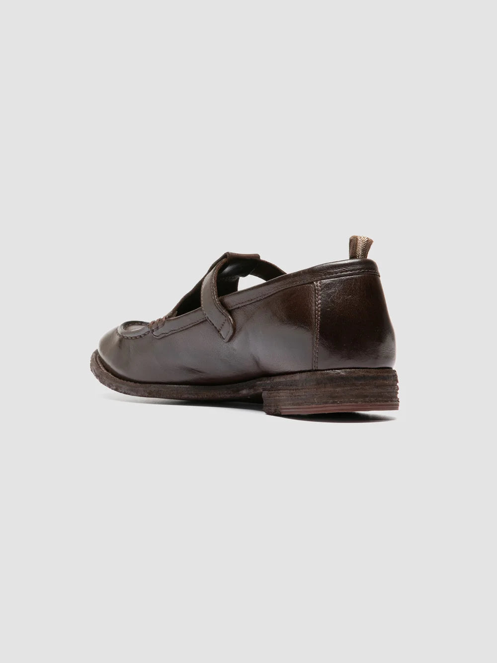 LEXIKON 552 - Braune Lederschuhe mit T-Steg - image 4,side view