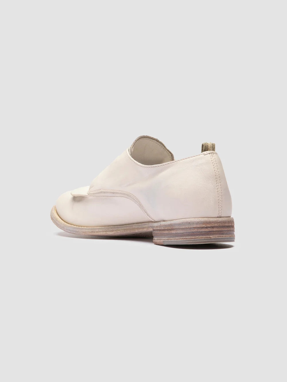 LEXIKON 554 - White Leather Derby Shoes - image 4,side view