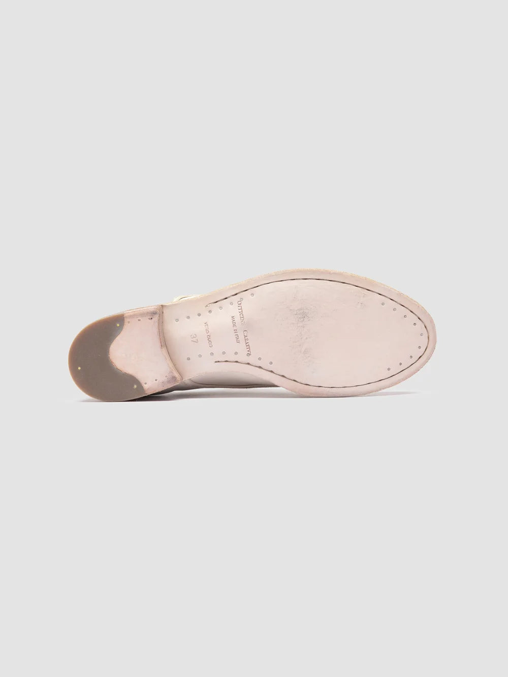 LEXIKON 554 - White Leather Derby Shoes - image 5,side view