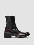 LISON 041 - Burgundy Leather Ankle Boots - thumb image 1,side view