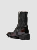 LISON 041 - Burgundy Leather Ankle Boots - thumb image 4,side view