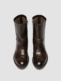 LISON 041 - Brown Leather Zipped Boots - thumb image 2,side view
