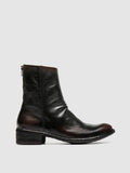LISON 069 - Schwarze Stiefel aus Leder mit Reißverschluss - thumb image 1,side view