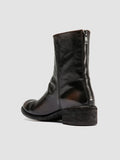 LISON 069 - Schwarze Stiefel aus Leder mit Reißverschluss - thumb image 4,side view
