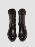 LISON 069 - Braune Stiefel aus Leder mit Reißverschluss - thumb image 2,side view