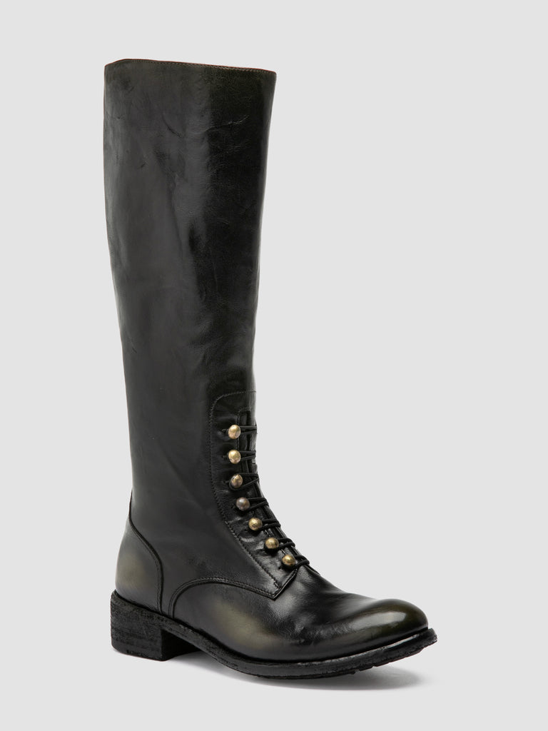 LISON 070 - Brown Leather Zip Boots