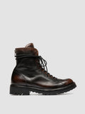 LORAINE 033 - Brown Leather Zip Boots - thumb image 1,side view