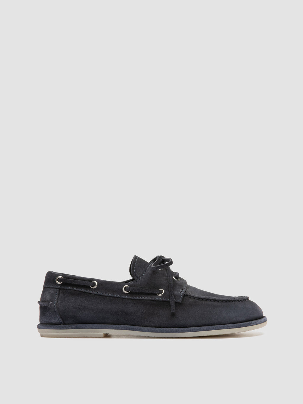 LOVE 101 - Blaue Bootsschuhe aus Wildleder - image 1,side view