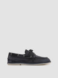 LOVE 101 - Blaue Bootsschuhe aus Wildleder - thumb image 1,side view